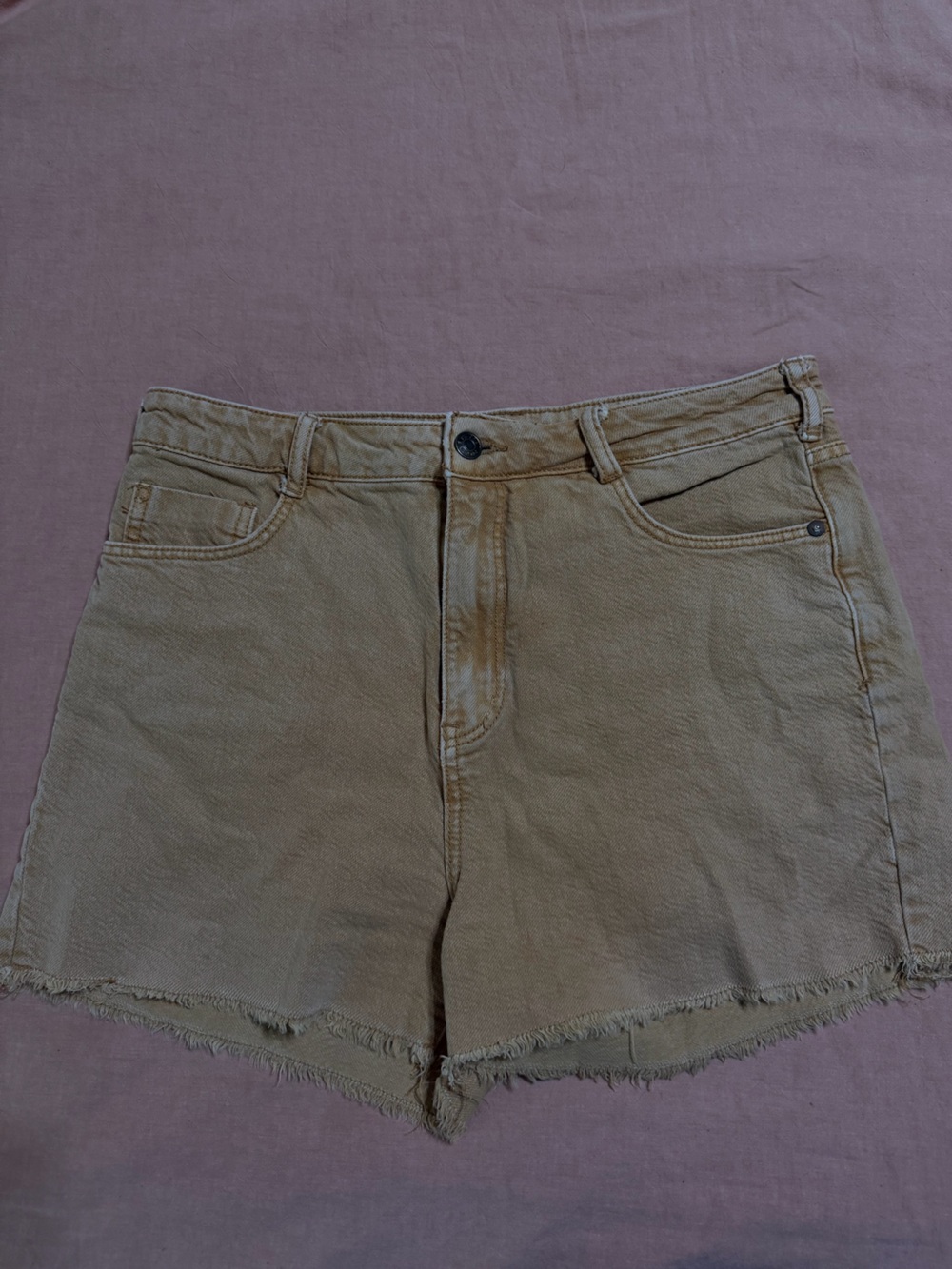 Pilcro by Anthropologie Golden Yellow Shorts Size 26 Raw Hem